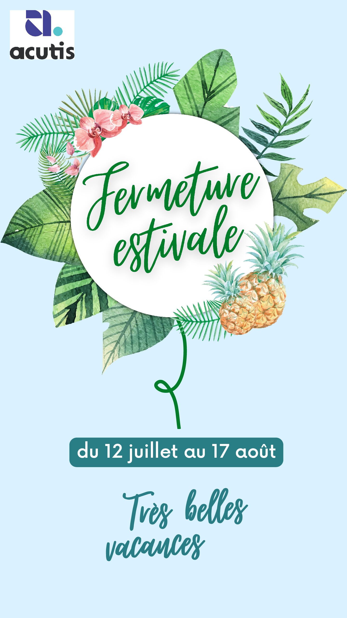 Actualités 2 Fermeture estivale vacances story Instagram pdf