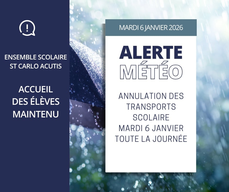 Post Facebook Alerte Prevention Meteo Simple Moderne Bleu Blanc